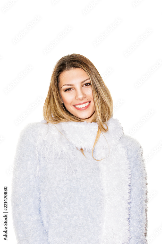 Sydne-Style-how-to-wear-a-beanie-pink-fuzzy-sweater-topshop-white-fur-jacket-french-connection-bomber-how-to-wear-pastels-in-winter  | Sydne Style