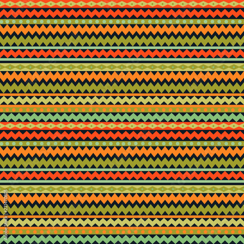 Seamless tribal texture. Ethnic seamless backdrop. Colorful boho stripes, raster