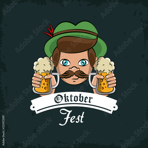 Oktober fest card