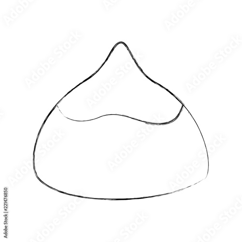 sweet chocolate bon bon shape chip