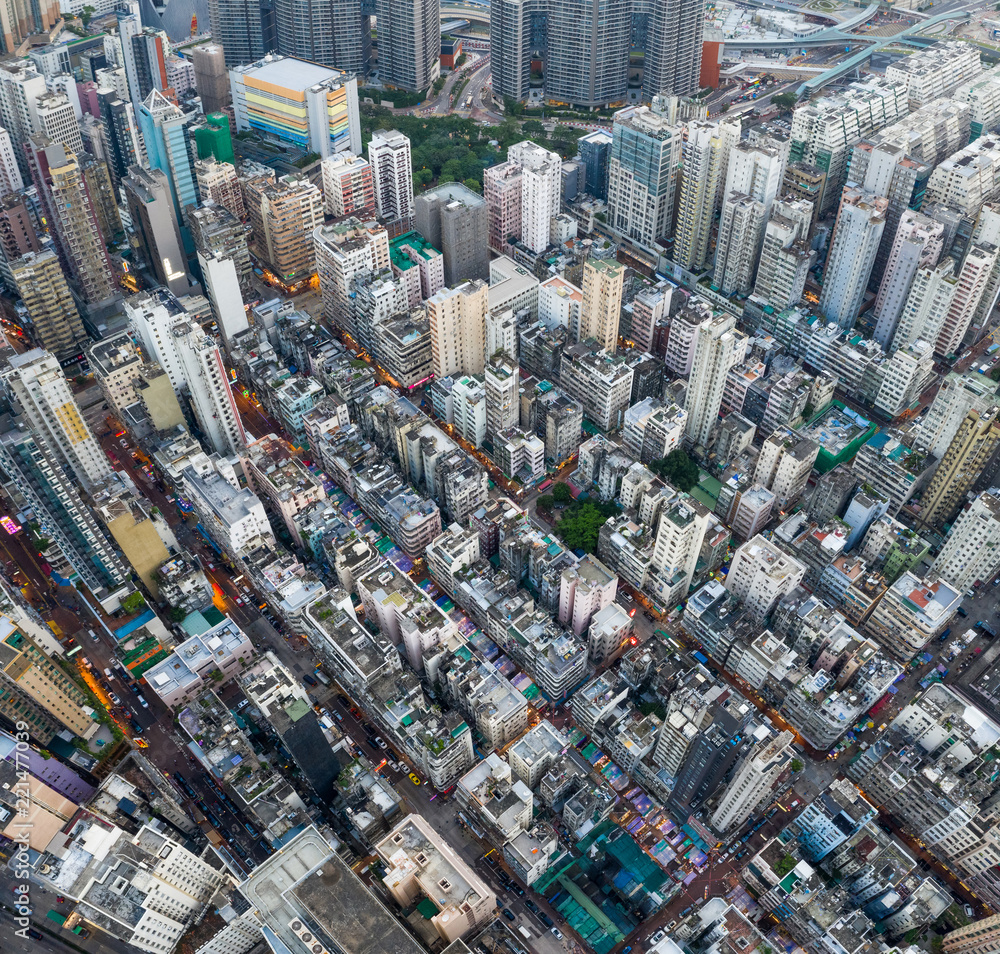 Aerial view of Hong Kong urban Aerial view of Hong Kong urban