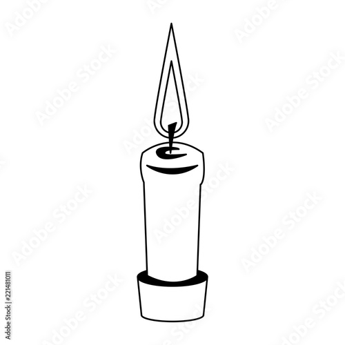Spa aromatheraphy candle in black and white