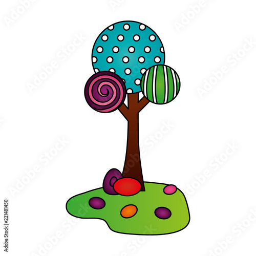 tree land sweet candies confetionery