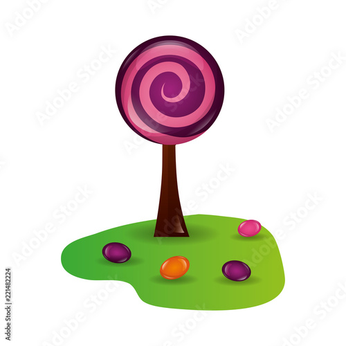 tree land sweet candies confetionery