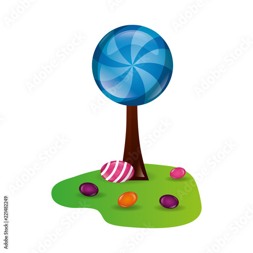 tree land sweet candies confetionery