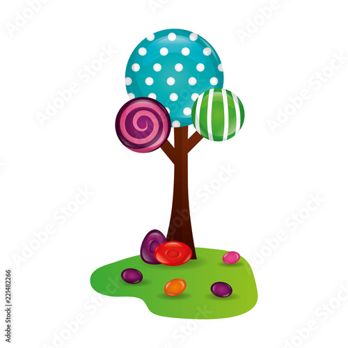 tree land sweet candies confetionery