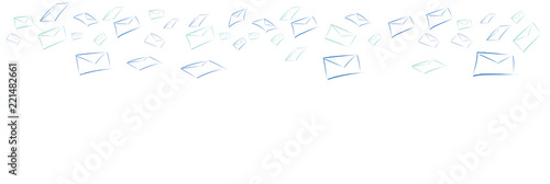 buste, lettera, messaggio, scrivere