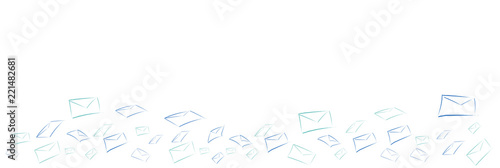 buste, lettera, messaggio, scrivere