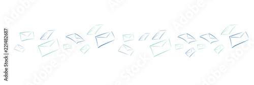 buste, lettera, messaggio, scrivere