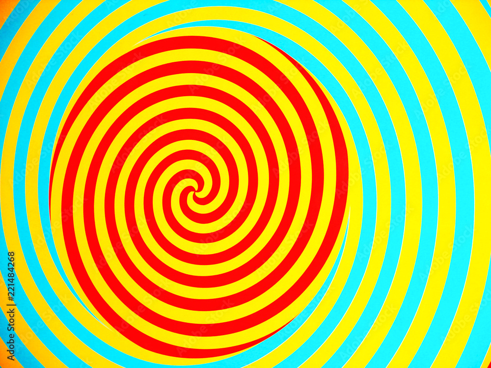 Red, yellow and blue circles abstract background Red, yellow and blue circles abstract background