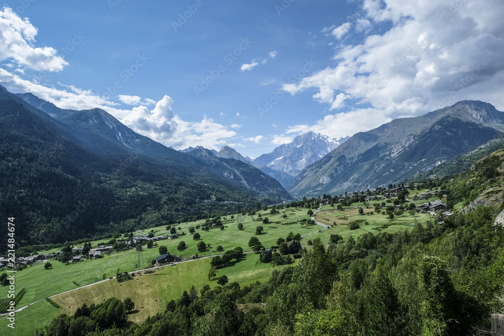 Beautiful alpine Aosta valley, Italy, Europe