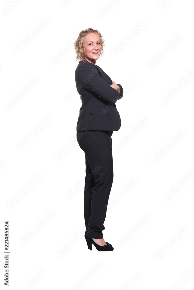 Full body caucasian woman