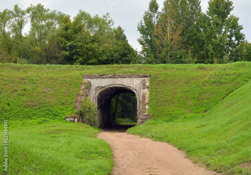 Fort Shants on the island of Kotlin in Saint Petersburg, Russia.