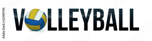Volleyball Concept Word Art Illustration