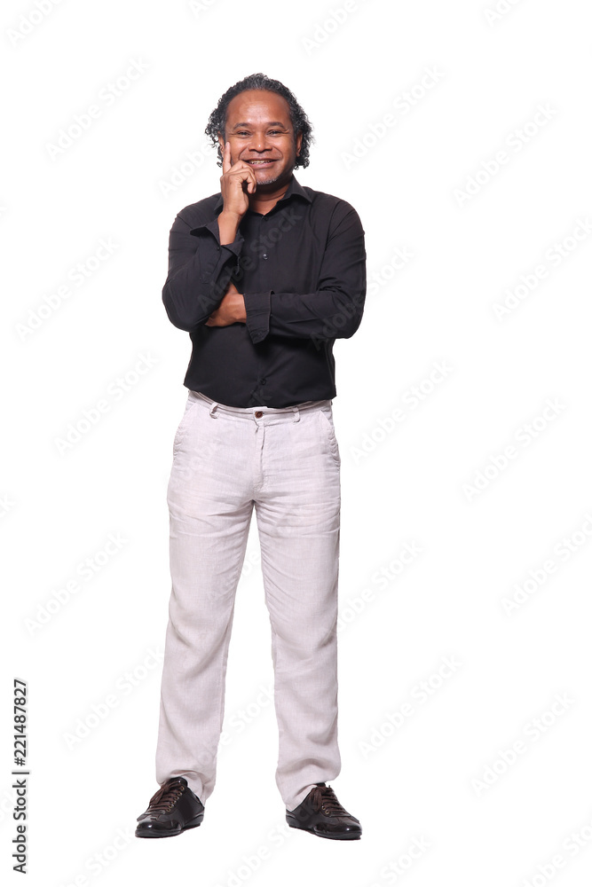 Full body mixed race man Full body mixed race man