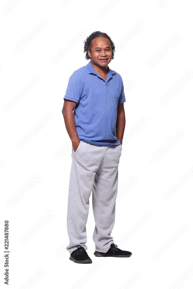 Full body mixed race man Full body mixed race man