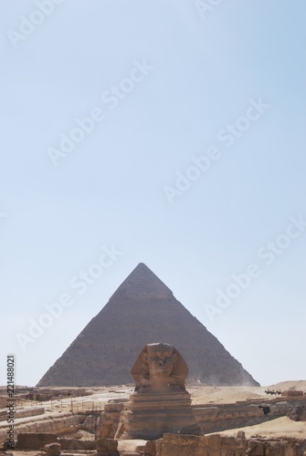 The Sphinx at the Pyramids of Giza  Cairo  Egypt