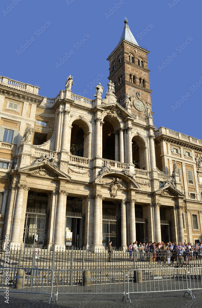 Historical Basilica Papale di Santa Maria Maggiore church in Rome
