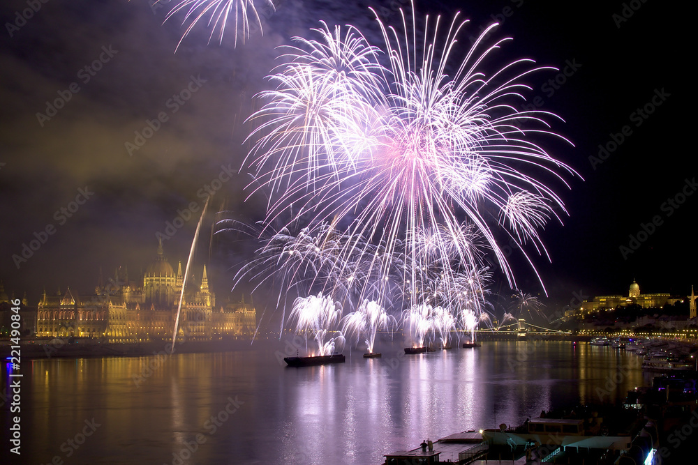 Feuerwerk in Budapest