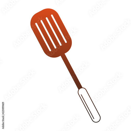 Kitchen turner utensil red lines