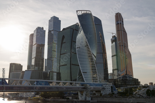 Canvas Print skyscrapers in moscow city