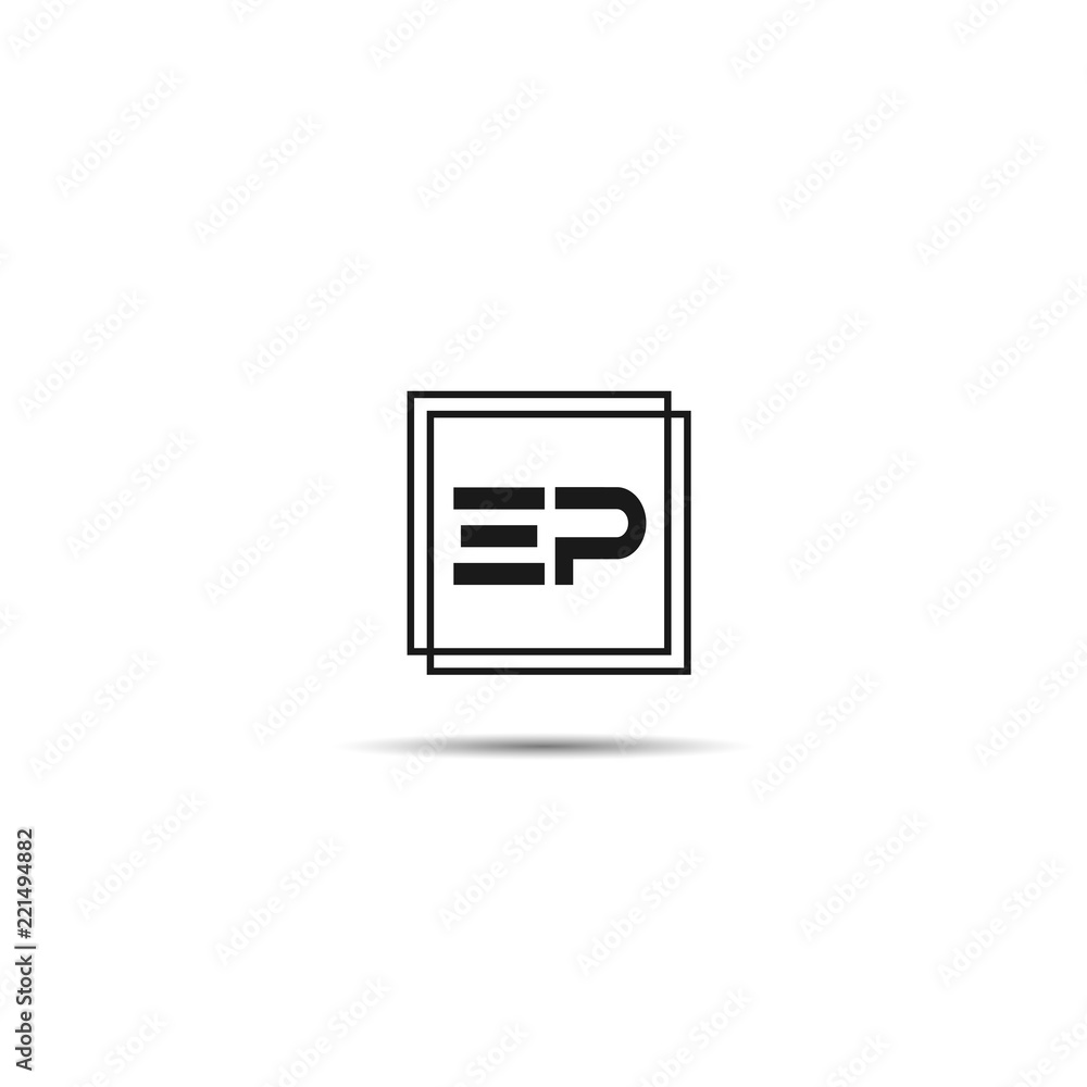 Initial Letter EP Logo Template Design Initial Letter EP Logo Template Design