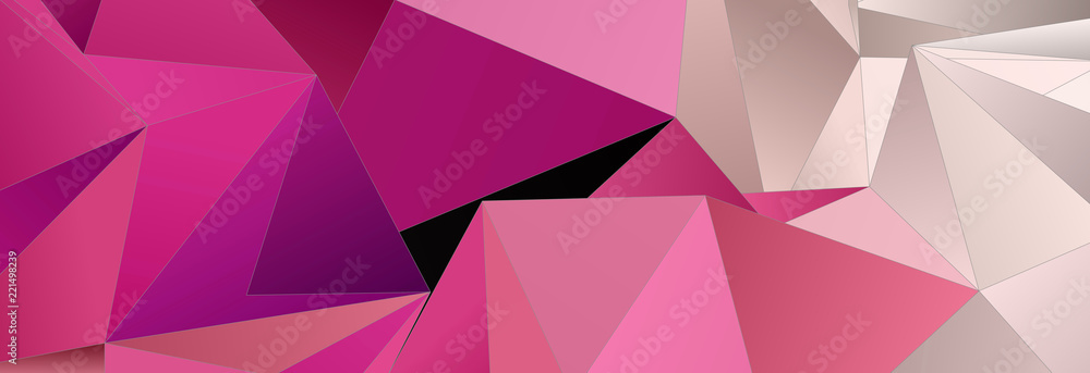 Obraz premium Triangular 3d, modern background