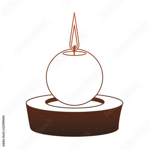 Spa aromatheraphy candle red lines