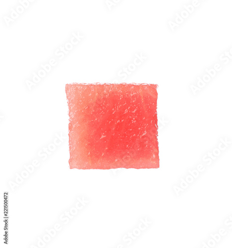 Piece of fresh watermelon on white background