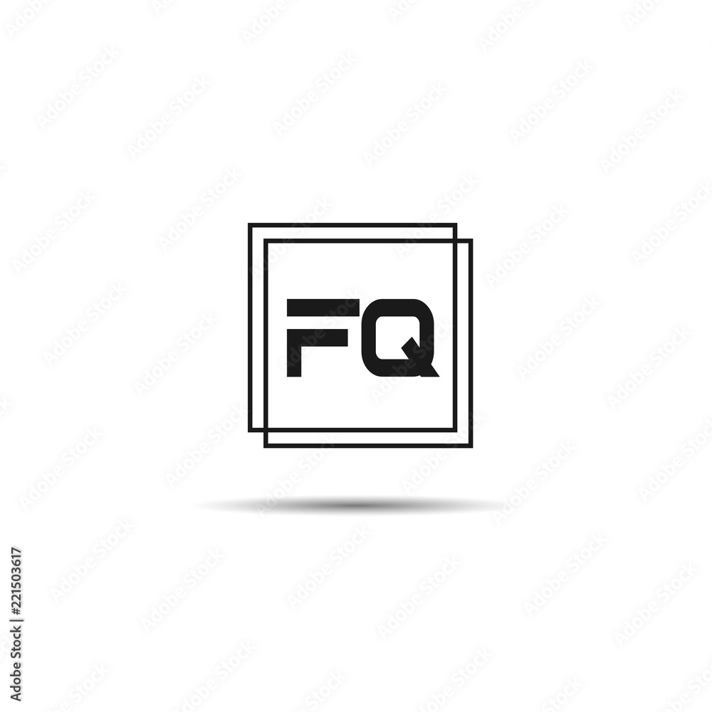 Initial Letter FQ Logo Template Design Initial Letter FQ Logo Template Design