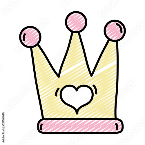 icon luxury crown object accessory design