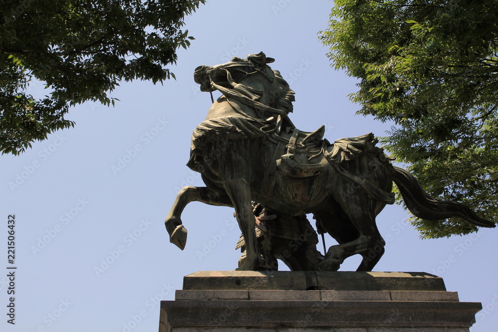 Obraz premium 菊池武光像、