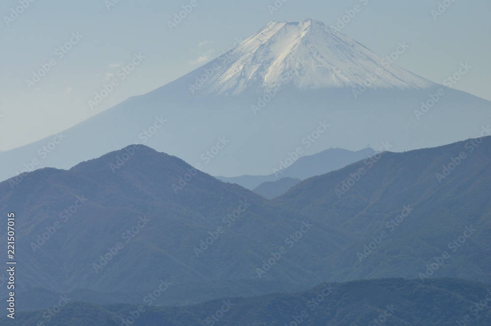 富士山遠望 雲取山より