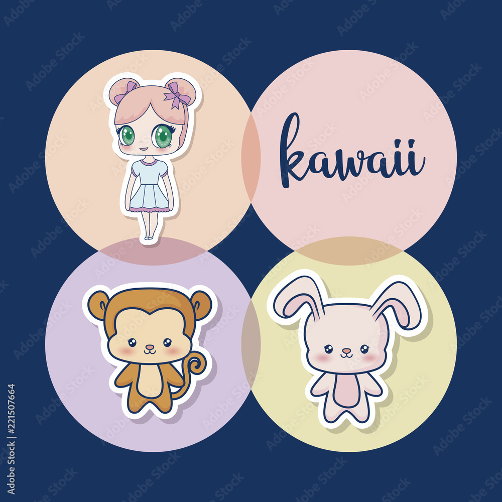 kawaii animals design kawaii animals design