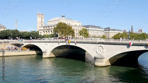 Wallpaper Mural In the city centre, there is the Châtelet district in Paris. The banks of the Seine are a very popular place for tourists and Parisians in summer. There are many famous buildings of the city. Torontodigital.ca