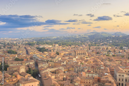 Beautiful view of the center of Bologna, Italy © marinadatsenko