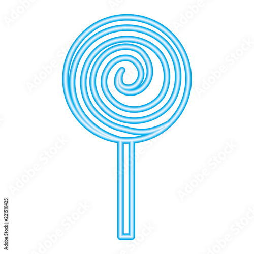 neon spiral sweet candy lollipop
