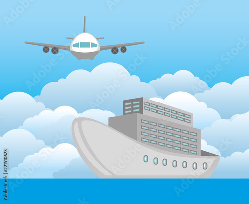 cruice ship travel icon