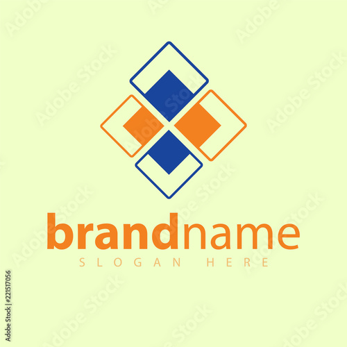 abstract granite ceramic logo icon vector template