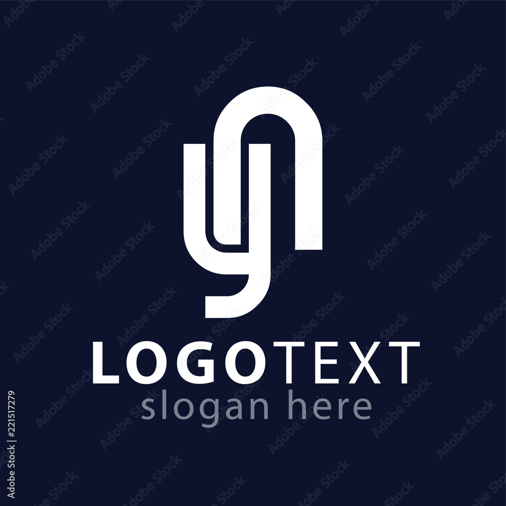 yn initial letter logo icon vector template yn initial letter logo icon vector template