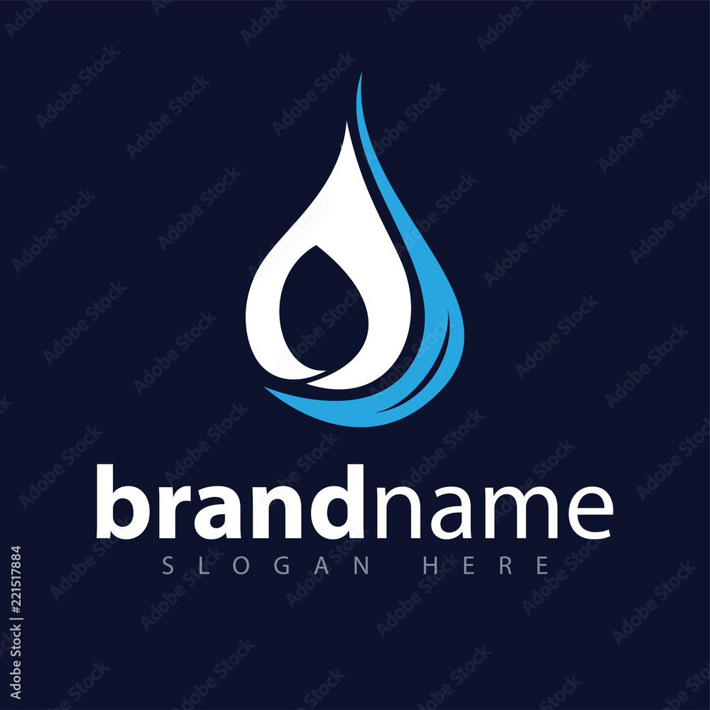abstract creative water droplet logo vector template abstract creative water droplet logo vector template