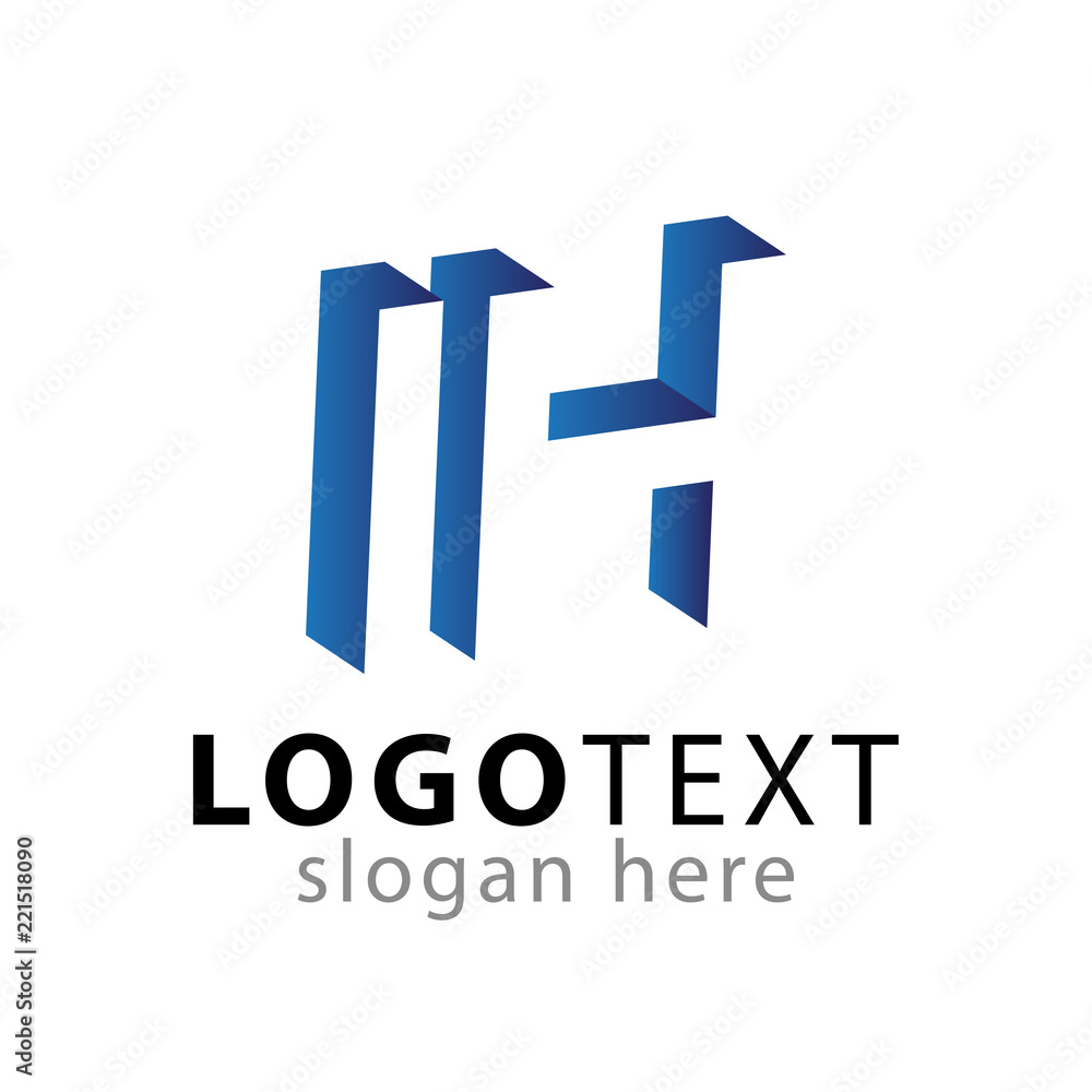I H initial letter with negative space logo icon vector template I H initial letter with negative space logo icon vector template
