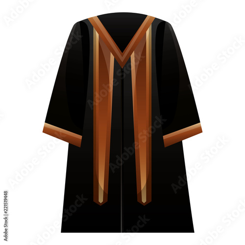 graduation toga isolated icon