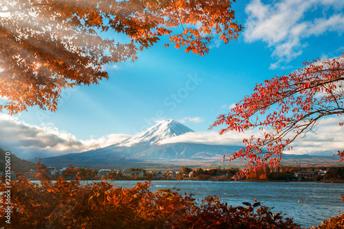 Mount Fuji in Autumn Color, Japan
