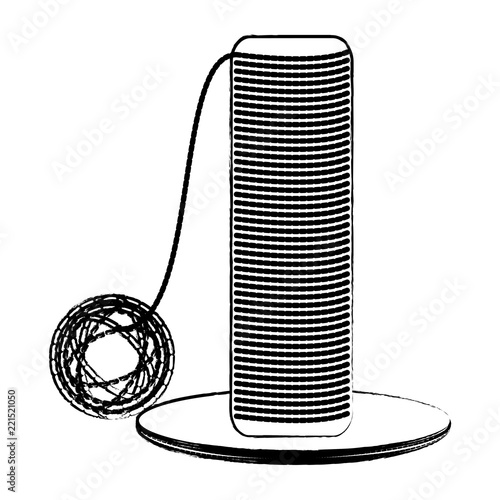 cat scratcher toy icon 