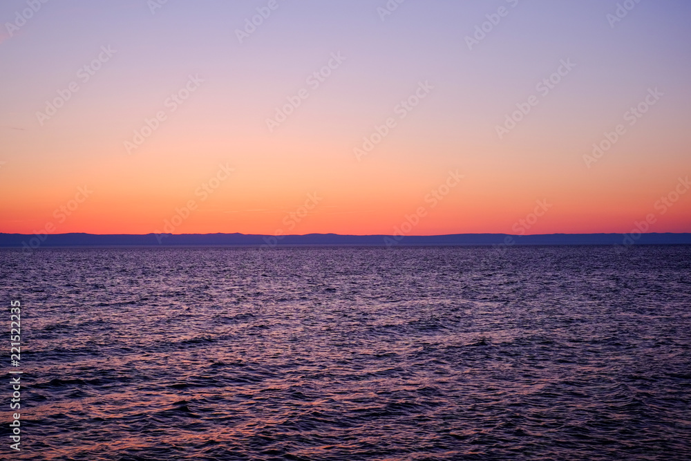 Obraz premium Sunset on the sea.