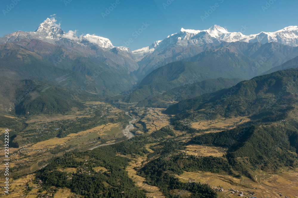 Aerial of Remote Mountain Regions