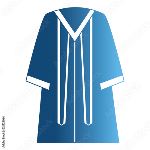 graduation toga isolated icon