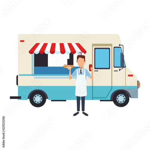 Food truck and owner
