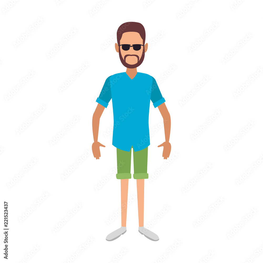 Young man with sunglasses Young man with sunglasses